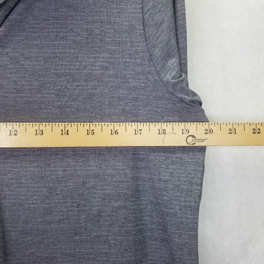 Performance Men’s Gray Quarter-Zip Pullover - Picture 15 of 16